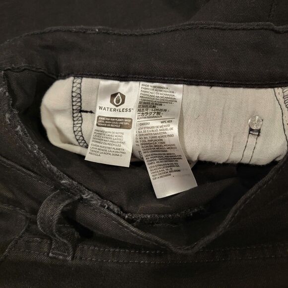 Levi Strauss 512 32x39 Mens Black Jeans Silver Tab - Picture 3 of 5